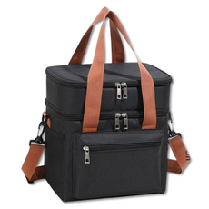 Skywiz 大容量保溫便當袋, 1個, 黑色