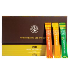 다하 제주과실청 스틱 3종 x 25g x 15p 선물세트, 1세트, 유자청 + 한라봉청 + 청귤청