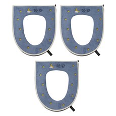 Market Pio 拉鍊可水洗馬桶坐墊套, 款式7, 3個