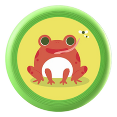 B2WIN 軟性十字迴力鏢, 1個, 圓盤青蛙