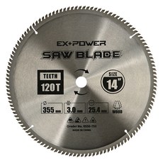 EX-POWER 圓形鎢鋼鋸片 木工用 355mm EXC-14120, 1個
