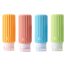 Kosallu Strip 防漏旅行用分裝瓶 90ml x 4件組, 1套, 橘色+粉紅色+綠色+藍色