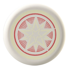 B2WIN 軟性十字迴力鏢, 1個, 圓盤白色