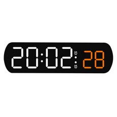 LED 알람 온도 탁상시계, 옐로우