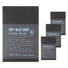 AVCA 衣櫃吊掛香氛片 柔軟藍色香皂香, 4片, 20g