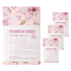 AVCA 香氛袋 衣櫃芳香劑 正裝, 4個, 20g, 婚禮捧花