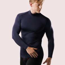 아르메데스 남성용 기모 발열내의 터틀넥 상의 AR-25