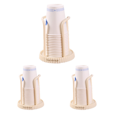 Khohimo 一次性紙杯收納架 4W420, 象牙白, 3個