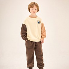 JELISPOON 男童極限水上摩托車特厚刷毛上下套裝