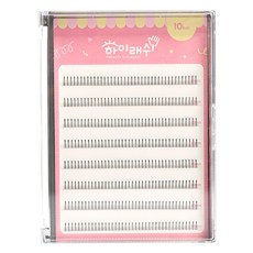 젤리해머 하이래쉬 가닥 인조 속눈썹 바비A형, 1개, 8줄 10mm