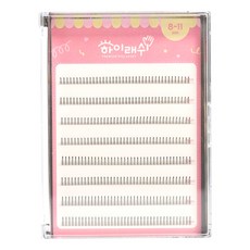 젤리해머 하이래쉬 가닥 인조 속눈썹 바비A형, 1개, 8줄 MIX