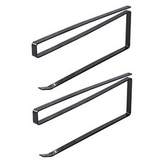 간편한 다용도 키친타올 홀더 걸이, 블랙, 2개