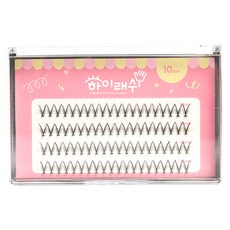 하이래쉬 대용량 가닥 인조 속눈썹 바비CAT 4줄 12mm, 1개