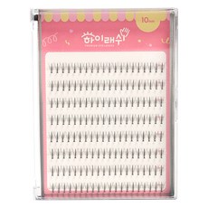 하이래쉬 대용량 가닥 인조 속눈썹 바비샤인 8줄 12mm, 1개