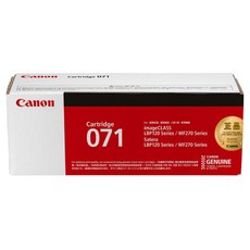 Canon 佳能 cartridge 071 原廠碳粉匣, 黑色, 1個