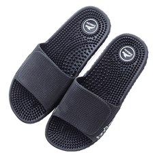 unheve 時尚指壓拖鞋組 275, 1套, 04 黑色