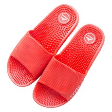 UNHEV 時尚指壓拖鞋組 235, 02 紅色, 1套