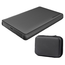 USB-C 외장SSD IT25U3 + 파우치 세트, 2TB, 블랙