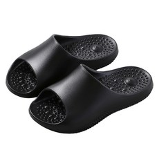 UNHAVE 時尚指壓拖鞋組 270, 1套, 01 黑色