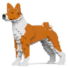 巴森吉犬 狗狗積木 大型 M, 棕色, 1個