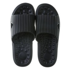 언헤브 부드러운 경량 지압 슬리퍼 250, 06 블랙, 1세트