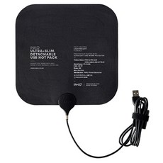 INKO 超薄可拆卸式USB熱敷墊, 黑色, PD-K200B