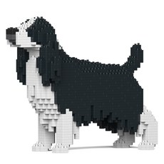 英國史賓格犬狗狗積木 大型 M, 1個, 黑色