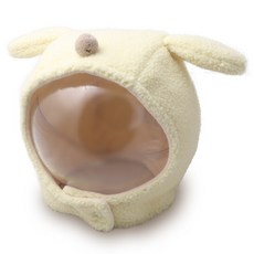 Mushu 兒童兔子鼻球防寒帽