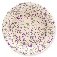 Crow Canyon Home 星彩派盤 SP42, 1個, 海綠蘭花色