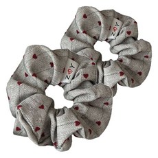 PEONIST 迷你紅心大腸髮圈 2入