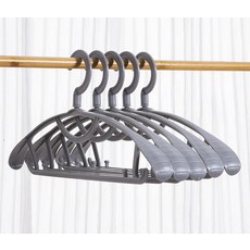 리빙그리고홈 넓은 어깨 논슬립 헤드회전형 어깨뿔방지 옷걸이, 그레이, 20개