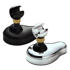 MONACO OLIVE 720度自由角度蓮蓬頭支架2件組, 銀色, 黑色