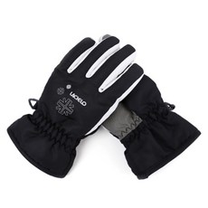 LACIELO 兒童款防水防寒雪橇滑雪手套 LAK-1914, 黑色, 1個