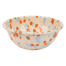 CROW CANYON 閃耀麥片碗 SP17, 1個, 淺藍色+橙色