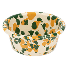 CROW CANYON Ramekin 烤碗 SP121, 1個, 綠色 + 芥末黃