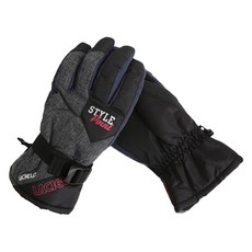 LACIELO 男士防水滑雪手套 LAN-1804, LAN-1804 NAVY