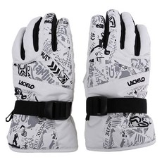 LACIELO 男士防寒防水滑雪手套 雙手一組 LAM-1912, 白色, 1套