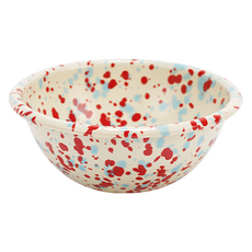 CROW CANYON Sparkle 麥片碗 SP17, 1個, 猩紅藍色大理石紋