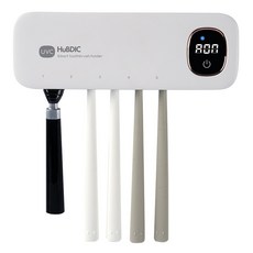 휴비딕 스마트케어 무선충전식 UVC 송풍건조 가정용 칫솔살균기, HTS-20, 화이트