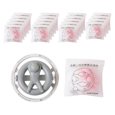 Kingsroad 潔淨吸附洗衣球 + 濾網 20p 組, 1套, 灰白色(洗衣球)