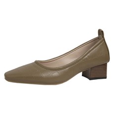 Basic Step 女款基本方頭高跟鞋 4cm EG008