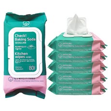 Sunwooland 格紋小蘇打廚房抹布 掀蓋式, 80入, 6個