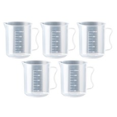 ZERO CANDLE 27LIVING 堅固的塑膠燒杯, 5個