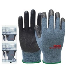 MEGA GRIP 冬季用觸控手套雙手組 S SW-200, 5組, 藍灰色