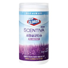 유한락스 센티바 세정살균티슈 프로방스라벤더향 95매, 1개