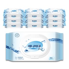 The First Touch Anybidet 浴室用濕紙巾 蓋型, 80張, 10個