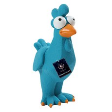 DING DONG PET 寵物胖嘟嘟動物啾啾乳膠玩具, 1個, 小雞 藍色