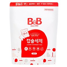 B&B 3合1膠囊洗衣精, 1個, 30入