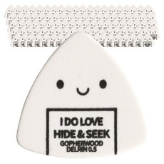 Gopher Wood Delrin三角形撥片 黑色, 100個