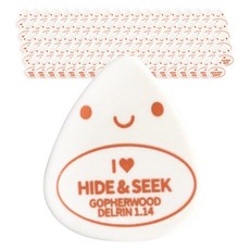 Gopher Wood Delrin 水滴型撥片 橘色, 100個